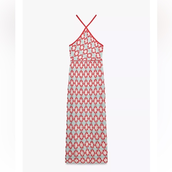 ZARA KNIT HALTER DRESS - Picture 4 of 6